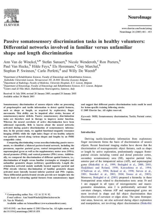 NeuroImage 26 (2005)